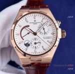TWA Swiss Vacheron Constantin Overseas Dual Time Rose Gold White Dial watch